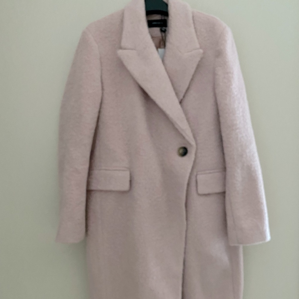 Karen Millen | Winter long pink coat; NWT